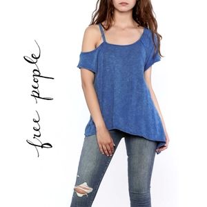 We the Free (People) Alex off shoulder cutout tee